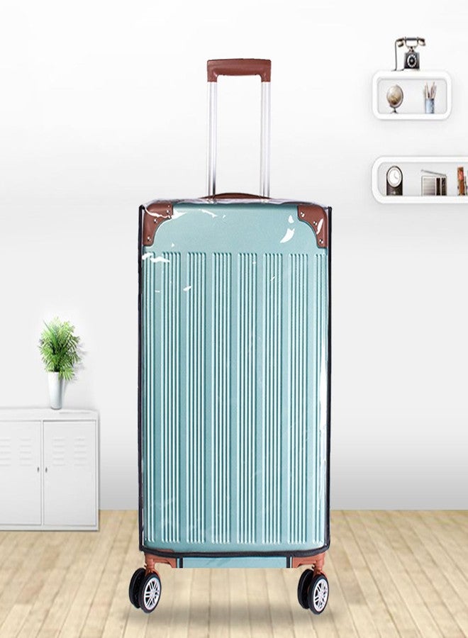 ZMD Clear PVC Suitcase Cover Protectors, 28 Inch Waterproof Transparent Luggage Cover Travel Suitcase Wrap Luggage Sleeves for Wheeled Suitcase - Image 5